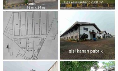 DIJUAL PABRIK BESAR 40rb m – SIAP PAKAI / COCOK INDUSTRI MANUFAKTUR & EXPORT