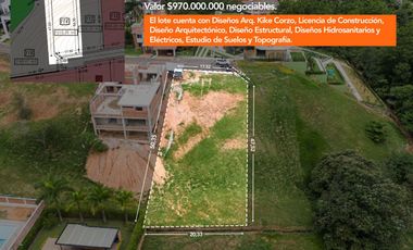 Lote en venta en Condominio Terrazas de Mensul
