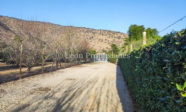 Leon Propiedades vende o arrienda con compromiso de compraventa parcela con casa en Sector Lolenco, Curacaví.