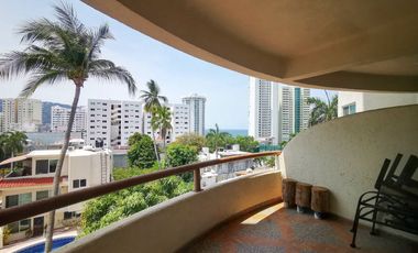 Departamento en venta, a 300 m de playa, Club Deportivo, Acapulco.