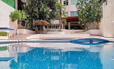 Departamento en venta, a 300 m de playa, Club Deportivo, Acapulco.