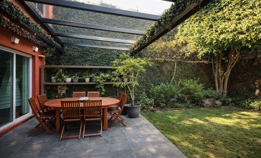 CASA EN CONDOMINIO EN VENTA EN SAN JERONIMO LIDICE, PEGADA A PERIFERICO CON JARDIN COMUN Y PROPIO