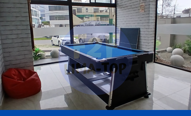 Vive en San Isidro, Depa amoblado de 1 dormitorio y studio con vista al mar!!