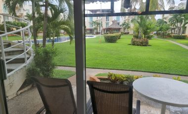MARINA DIAMANTE DEPARTAMENTO PLANTA BAJA ALBERCA JARDÍN. OPORTUNIDAD!!!