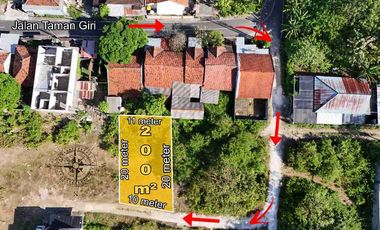 Tanah Murah Plot Kecil Zona Kuning Taman Giri Nusa Dua Bali