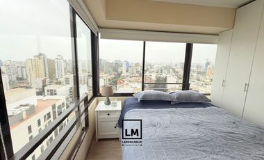 BELLO DEPARTAMENTO EN ALQUILER EN BARRANCO LIMITE CON MIRAFLORES, VISTA PANORAMICA