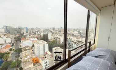 BELLO DEPARTAMENTO EN ALQUILER EN BARRANCO LIMITE CON MIRAFLORES, VISTA PANORAMICA