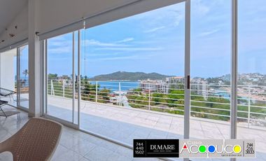 Casa sola con vista al mar, Las Playas, Acapulco.