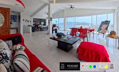 Casa sola con vista al mar, Las Playas, Acapulco.