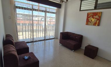 Departamento Semiamoblado en Alquiler cerca del San Marino, 2 Habitaciones, 1 Baño, Balcón, Norte de Guayaquil.
