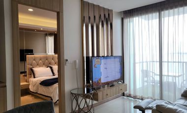 ให้เช่าคอนโดหรูวิวทะเล The Riviera Wongamat Beach Pattaya 1 Bedroom 45 Sq.m.  High Floor Walking Distance to the Beach Near Terminal 21 Pattaya