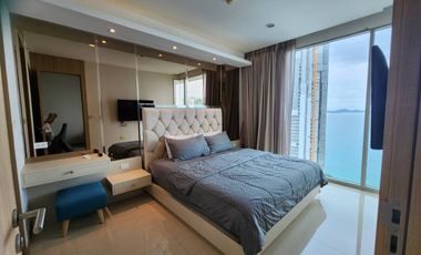 ให้เช่าคอนโดหรูวิวทะเล The Riviera Wongamat Beach Pattaya 1 Bedroom 45 Sq.m.  High Floor Walking Distance to the Beach Near Terminal 21 Pattaya
