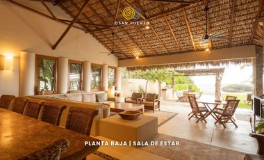 Se Vende Casa Arena – Villa de Lujo Frente al Mar en Puerto Escondido