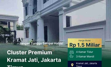 Rumah Cluster Dekat Tol TB Simatupang & LRT, Kramat Jati Jakarta Timur