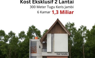 Kost Eksklusif 2 Lantai Kota Baru Jambi Dekat Tugu Keris