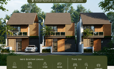 Jl Kaliurang KM 7 Rumah 2 Lantai Type 120 Lokasi Strategis