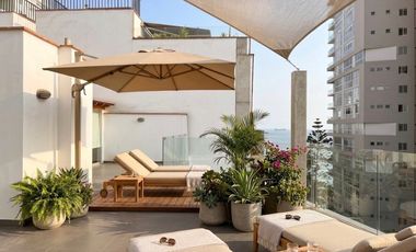 VENTA DE LINDO PENT HOUSE EN MIRAFLORES: 227 M2, 3 HABIT, 3.5 BAÑOS, 2 ESTAC. $ 777,000