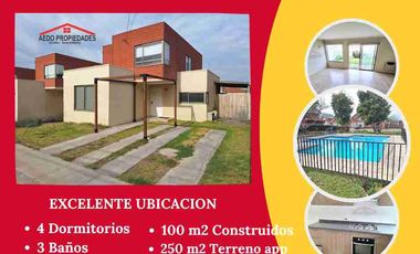 Se Arrienda Hermosa Casa de dos Pisos en Condominio Santa Cruz, comuna de La Cruz