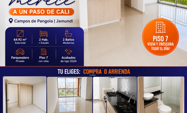 Apartamento en Alquiler en Jamundí | Campos de Pangola | Parqueadero Propio