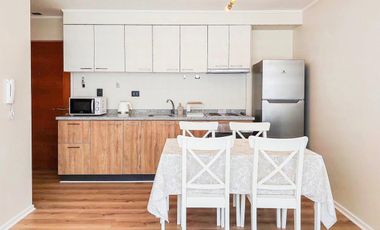 Se arrienda departamento full amueblado con ascensor, ubicado en primer piso en Condominio Barlovento 3 en Brisa del Sol en Talchauano.