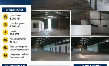 disewakan gudang industri 2300m2-tangerang kota-akses kontainer 40ft