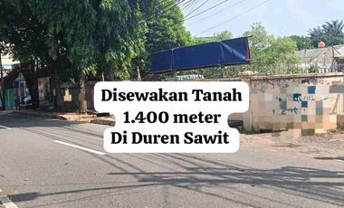 Disewakan Tanah Duren Sawit Jakarta Timur Strategis Siap Pakai