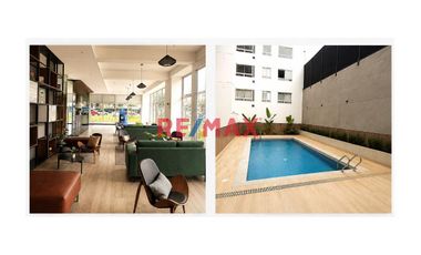Alquiler De Departamento En San Isidro (Estreno) Piscina, Gimnasio, Rooftop Bar - Sin Cochera