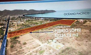 EN VENTA LOTE FRENTE AL MAR PUERTO LOPEZ MANABI ECUADOR
