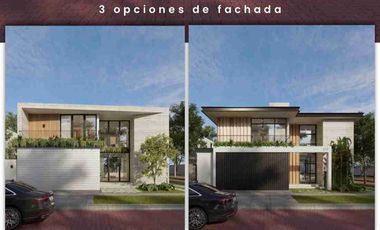 Venta moderna y funcional casa de cuatro dormitorios en proyecto, esquinera km 9.5 via a Samborondon, Punta Barranca