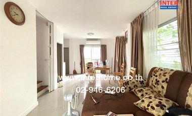 Two-story semi-detached house, 35.2 sq.wah, Atoll Bali Beach Village, Onnut-Ladkrabang, Luang Phaeng Road, Suwinthawong Road, Chachoengsao City, Chach