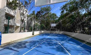 Renta departamento Seminuevo con amenidades de resort, alberca, canchas, gym