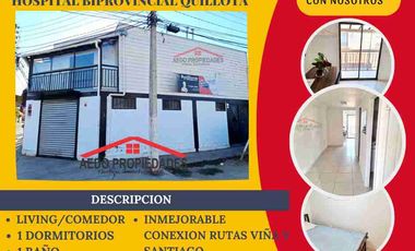Se Arrienda Funcional y Lindo Departamento, Semi Amoblado, Villa Bonifacio, comuna de Quillota.