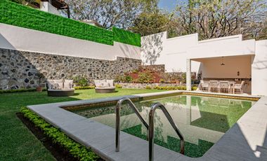 CASA NUEVA DE LUJO, AMUEBLADA POR DISEÑADOR, EN BURGOS BUGAMBILIAS, CUERNAVACA, MORELOS