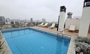 LIMA CERCADO - LIMITE SAN MIGUEL: Alquiler de Departamento de estreno, 2do piso, con vista a parque, en exclusivo condominio!