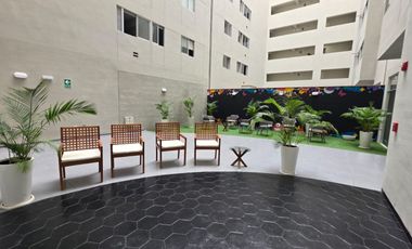 LIMA CERCADO - LIMITE SAN MIGUEL: Alquiler de Departamento de estreno, 2do piso, con vista a parque, en exclusivo condominio!