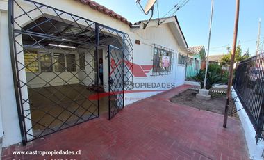 Casa de Un Piso Completamente Solida, 4 Dormitorios, 1 Baño, Villa Thomas Alva Edison, Comuna San Joaquín.