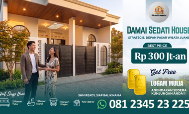 Dijual Rumah Baru Siap Huni 300 Jutaan Dekat Pasar Wisata Bandara Juanda Sedati Sidoarjo