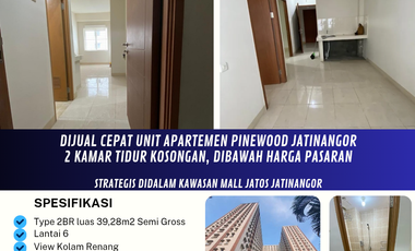 Dijual Cepat Unit Apartemen Pinewood Jatinangor
2 Kamar Tidur Kosongan, Dibawah Harga Pasaran.

Strategis Didalam Kawasan Mall Jatos Jatinangor.
