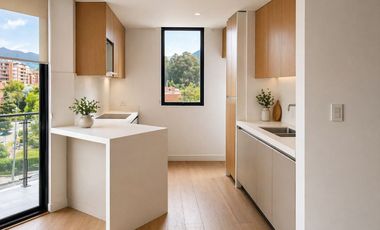 En Renta - Departamento de 2 dormitorios con balcón en Puertas del Sol, Cuenca