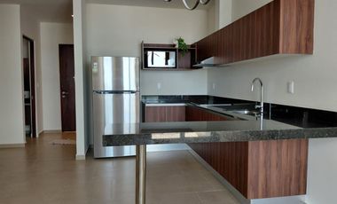 RENTA DEPA NUEVO AMUEBLADO CON GENIAL VISTA PISO 12 EN AVE.TULUM