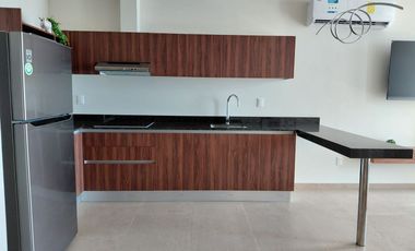 RENTA DEPA NUEVO AMUEBLADO CON GENIAL VISTA PISO 12 EN AVE.TULUM
