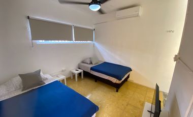 CASA AMUEBLADA  CON 3 RECÁMARAS Y PANELES SOLARES, CENTRO MÉRIDA
