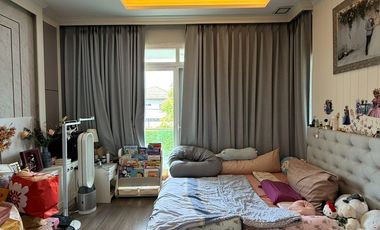 Single house for sale, Matana Onnut-Wongwaen 5, plot near the park, only 4 km to Mega Bangna.