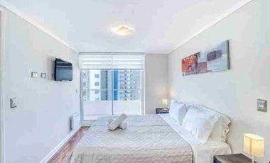 Arriendo departamento amoblado 1D 1B Costas de Montemar Concon estacionamiento bodega piscina