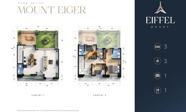 Launching Now Villa EIFFEL MOUNT Jalan kebun bunga Daerah Brastagi
