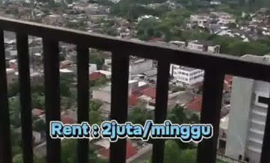Disewakan Apartemen Tree Park BSD Serpong 2 bedroom Perminggu
