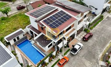 With Solar Panels 4 Bedroom 2-Storey House and Lot with pool for SALE in Telebastagan San Fernando Pampanga near SM