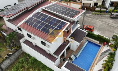 With Solar Panels 4 Bedroom 2-Storey House and Lot with pool for SALE in Telebastagan San Fernando Pampanga near SM