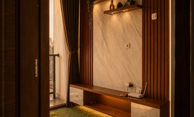 kontrakan rumah / villa  mewah 2 lantai Furnished  tinggal bawa koper