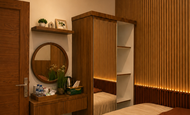 kontrakan rumah / villa  mewah 2 lantai Furnished  tinggal bawa koper